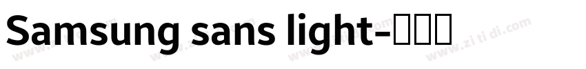 Samsung sans light字体转换